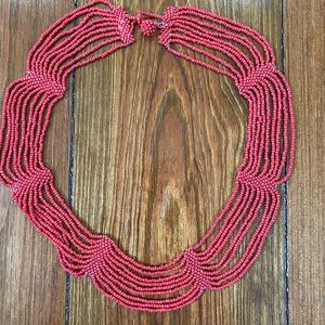 Coral Beaded Necklace
